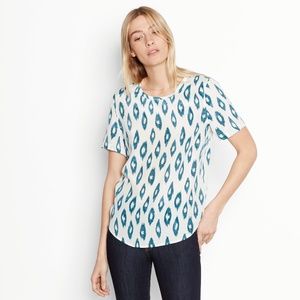 Equipment Riley Silk Tee Sz Medium